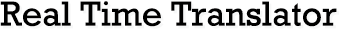RealTimeTranslator
