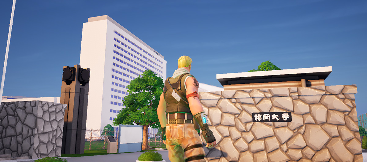 「大学のキャンパスを